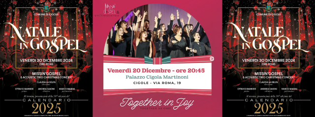 Questa sera, concerto Gospel e presentazione calendario