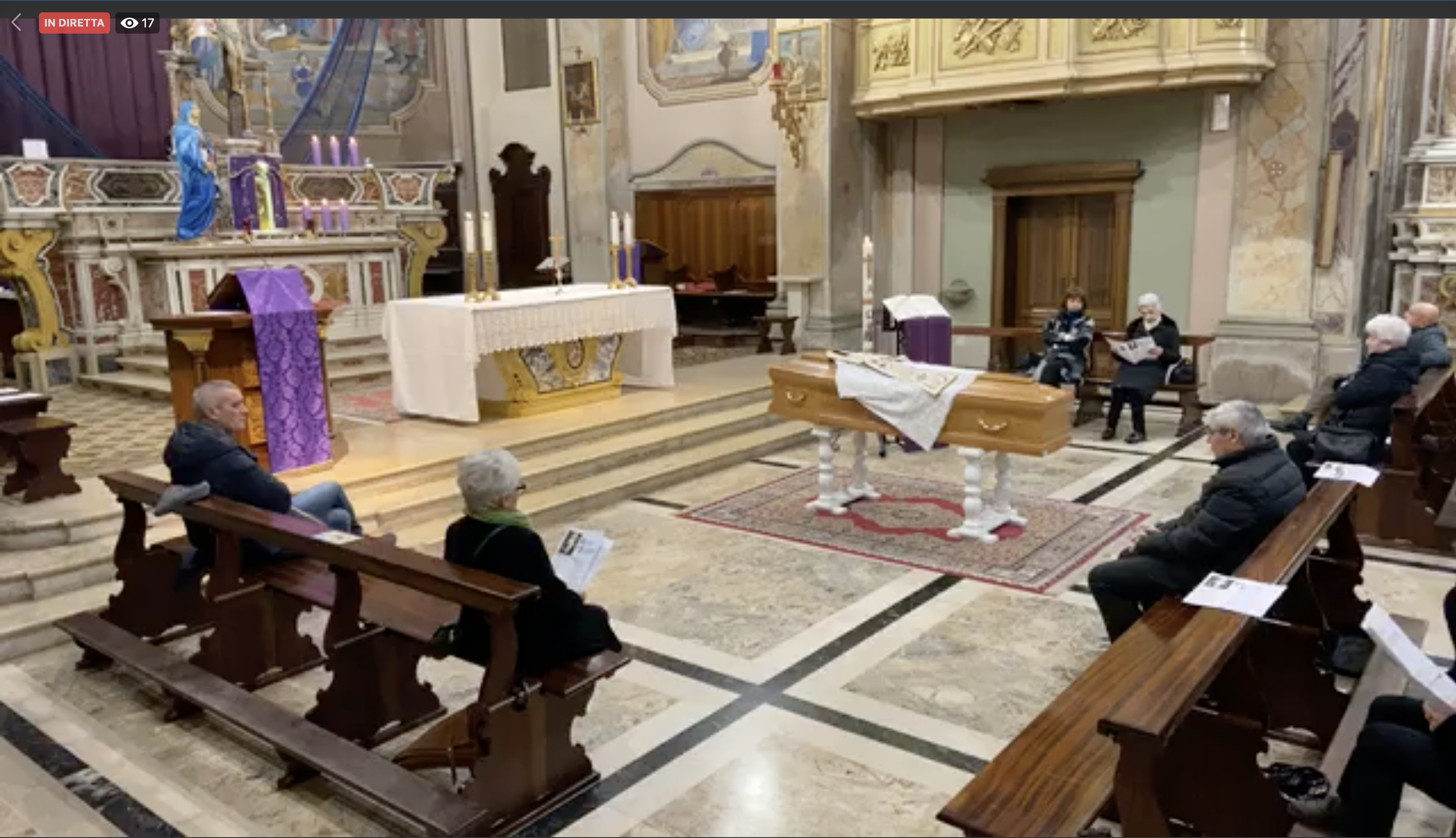 Esequie di Padre Pierino Zoni in diretta su Facebook