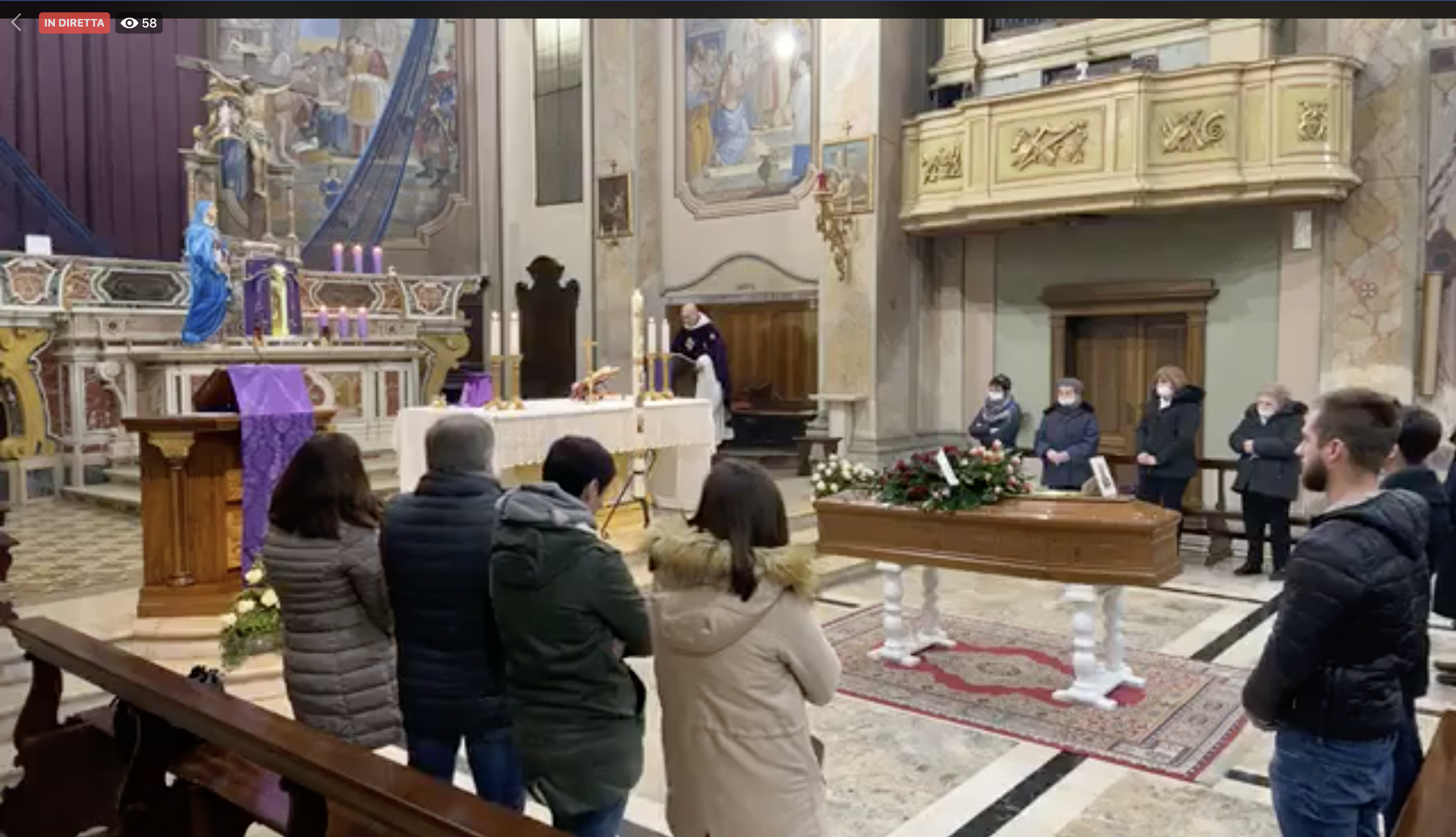 Esequie di Francesco Capuzzi  in diretta su Facebook