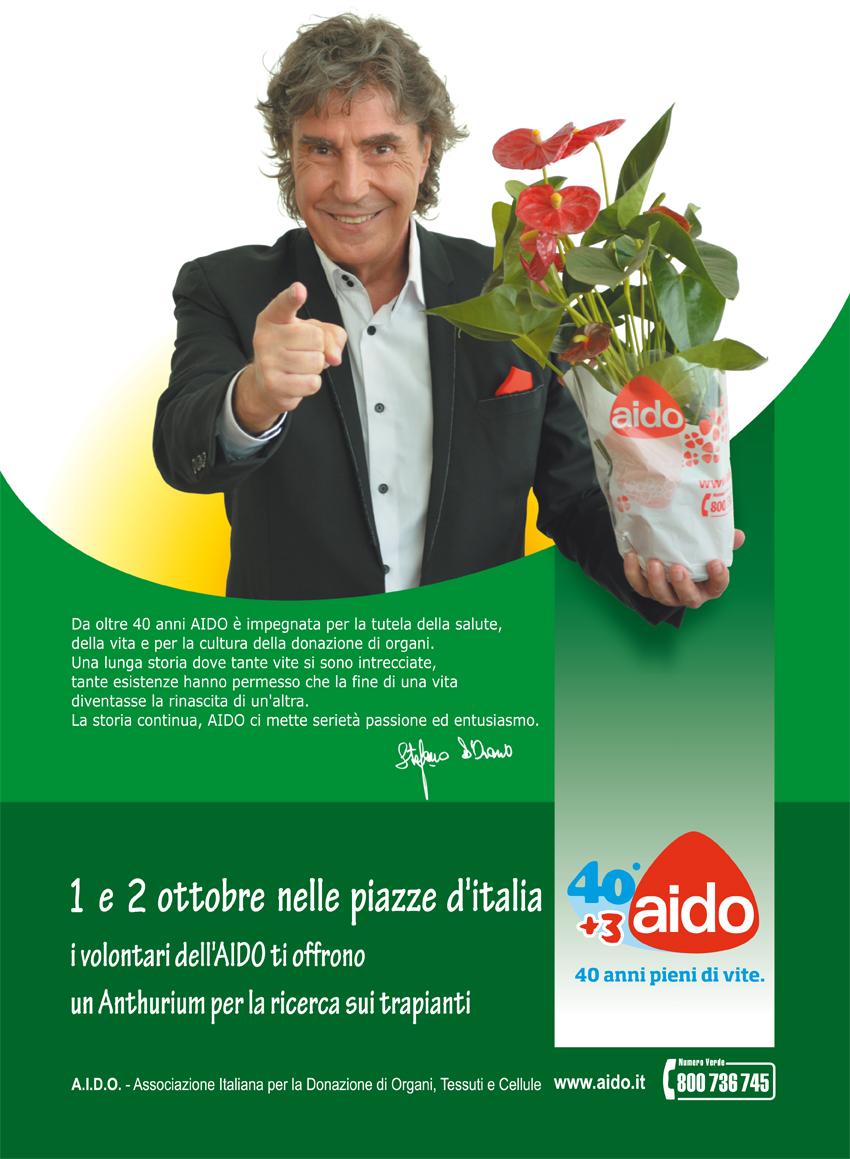 I volontari a.i.d.o. nelle piazze con l'anthurium