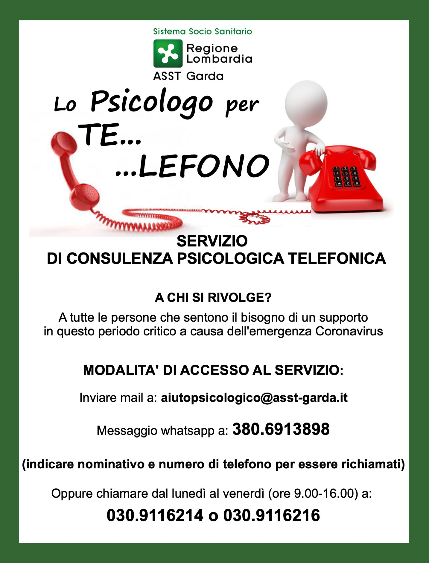 Lo psicologo per te... lefono