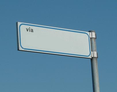 Modifica del nome di alcune Vie